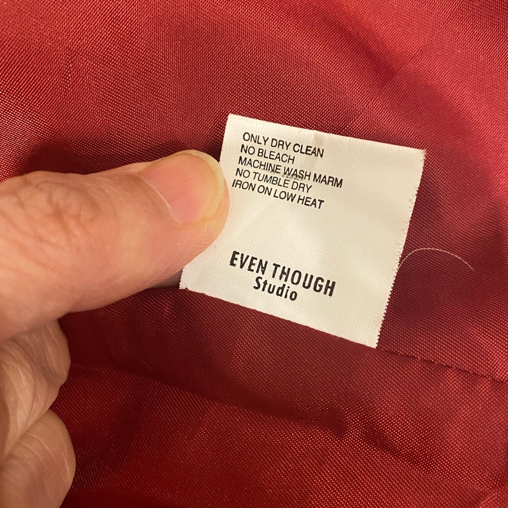 Red wool coat - Picture 5 of 14